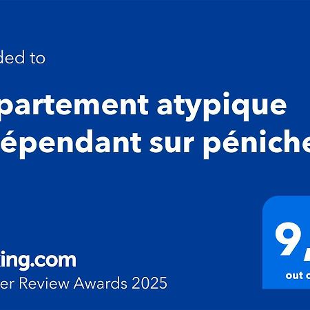 Appartement atypique indépendant sur péniche Metz Exterior foto